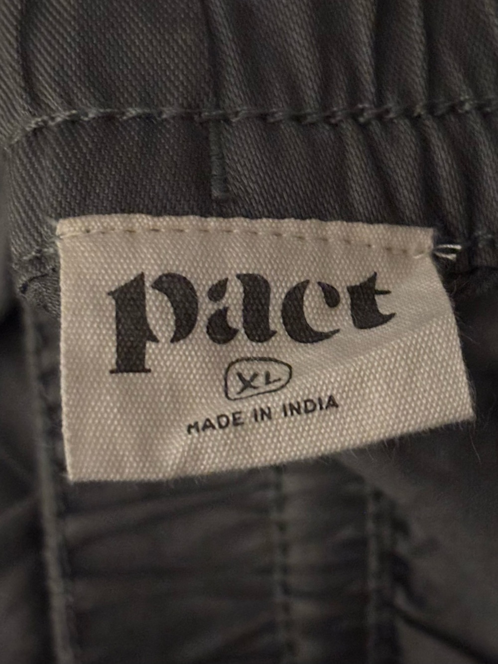 New Pact Daily Twill Ultra High Rise Tapered Pants - Castor Green size XL - Picture 2 of 5